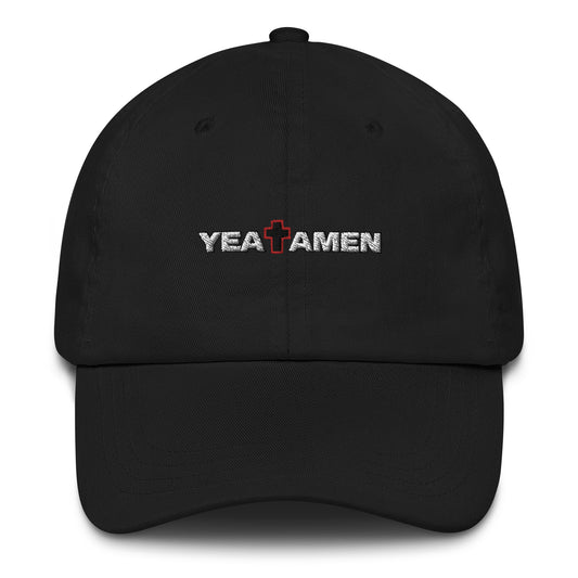 Yea + Amen  Signature Logo Dad hat